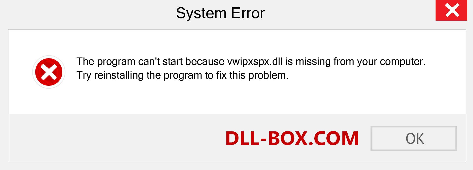  vwipxspx.dll file is missing?. Download for Windows 7, 8, 10 - Fix  vwipxspx dll Missing Error on Windows, photos, images